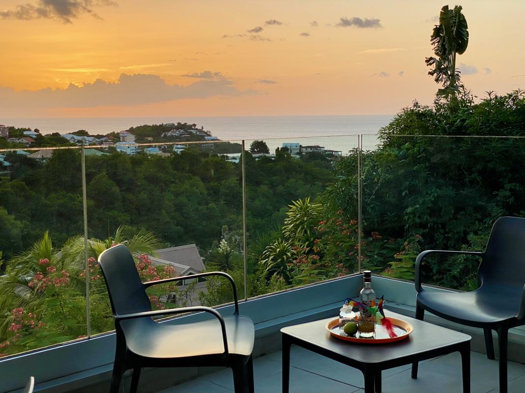 Location villa Trois Ilet Martinique 2 chambres - Vue mer